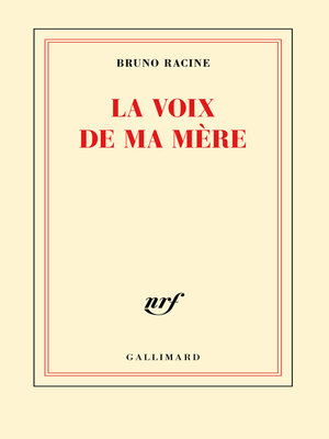 cover image of La voix de ma mère